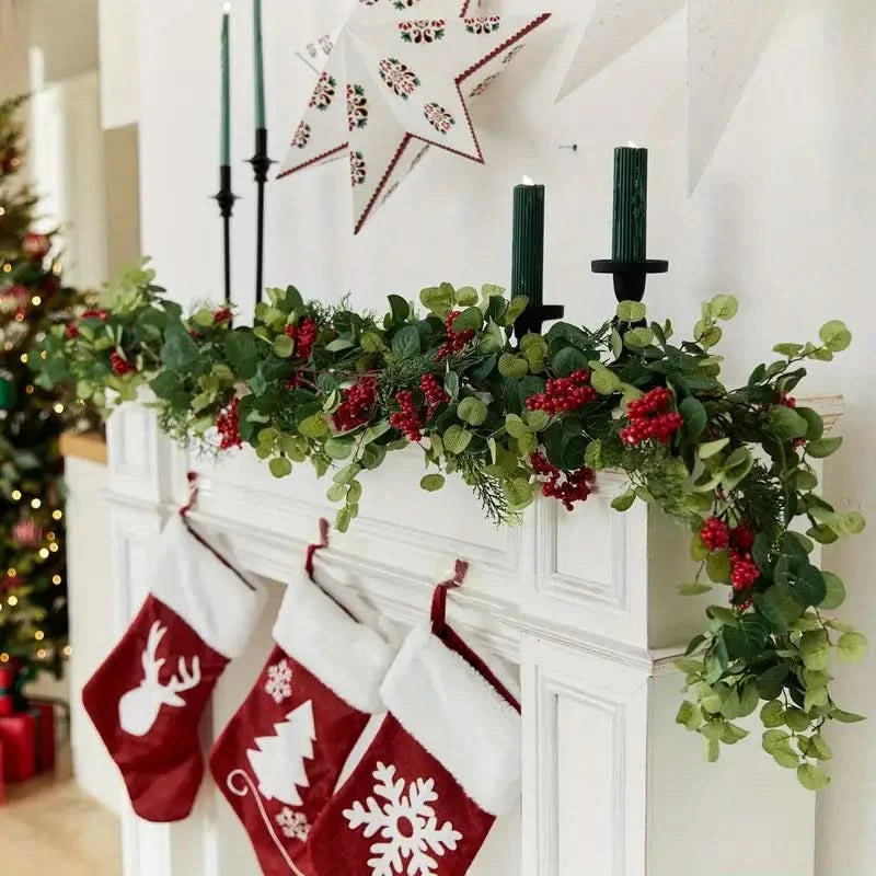 Festão de Natal Realista Decorado - Imagem 3