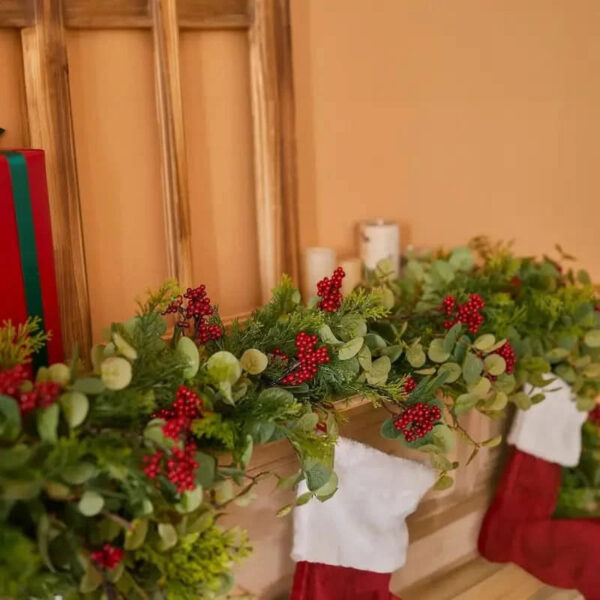 Festão de Natal Realista Decorado - Imagem 6