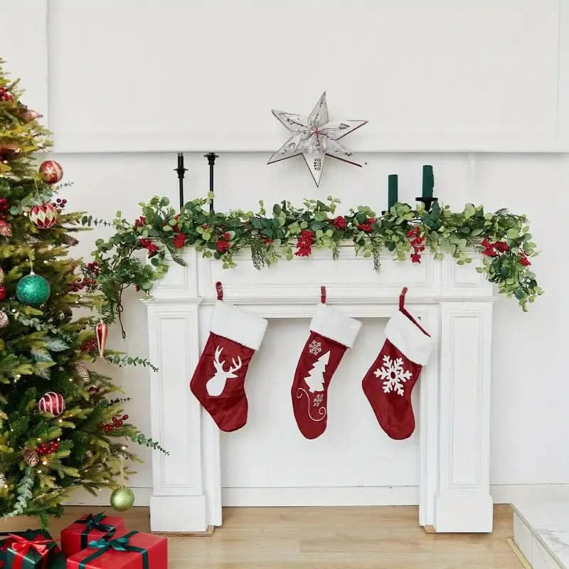 Festão de Natal Realista Decorado - Imagem 2