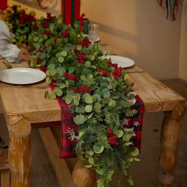 Festão de Natal Realista Decorado - Imagem 7