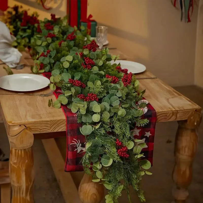 Festão de Natal Realista Decorado - Imagem 7