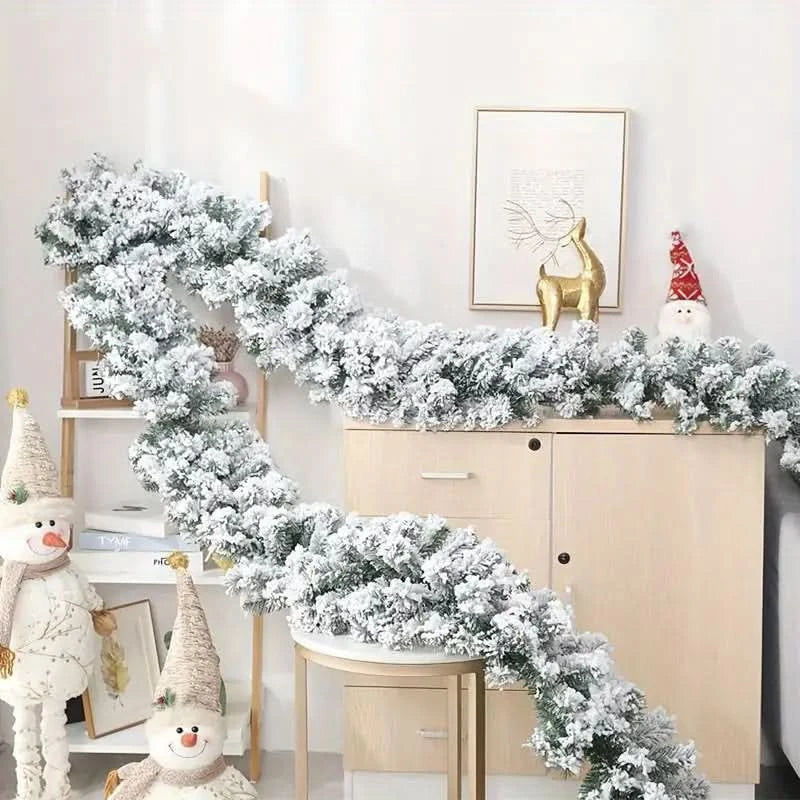 Festão de Natal Super Realista Nevado - Imagem 2