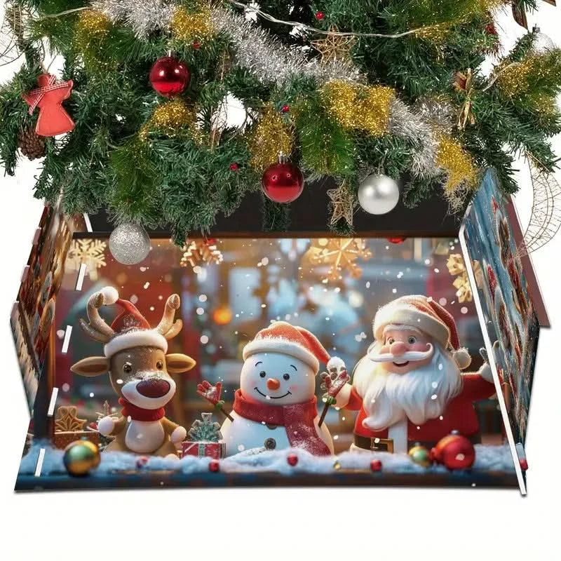 Saia Árvore de Natal Base PVC Encaixe 55x42x25cm - Imagem 2