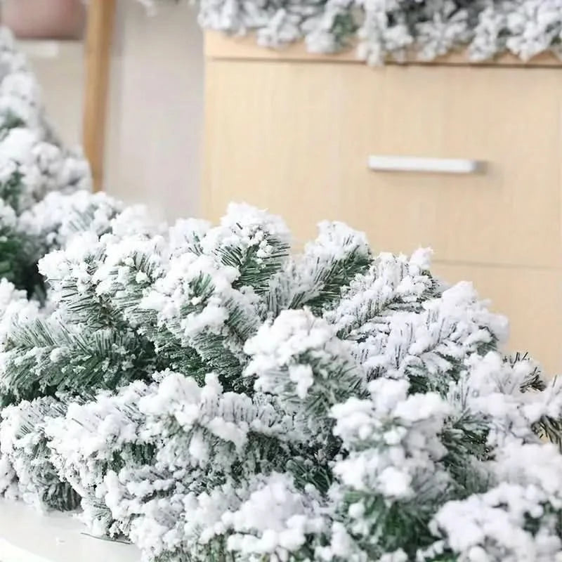 Festão de Natal Super Realista Nevado - Imagem 4