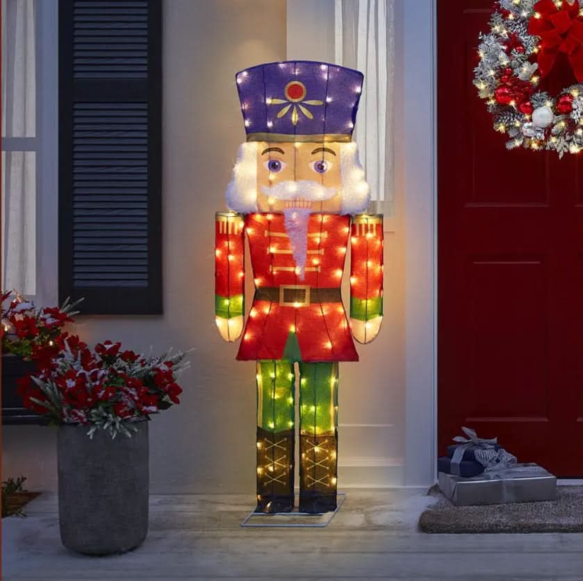 Quebra Nozes Cintilante com LEDs Brancos Frios – 1,52 m - Imagem 2