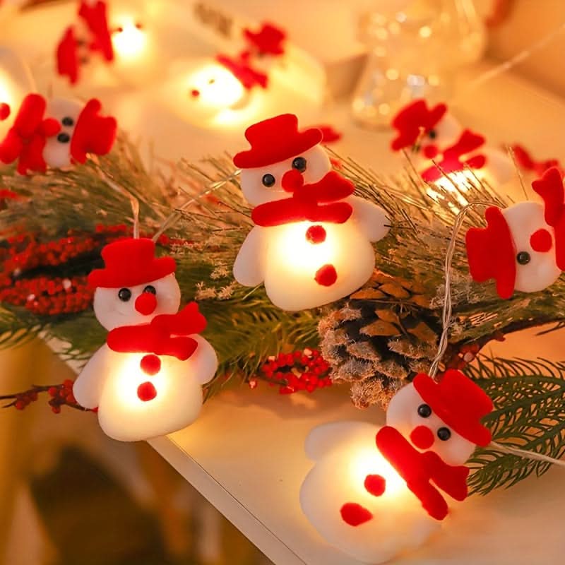 10 Luzes de Corda de Boneco de Neve LED - Imagem 3