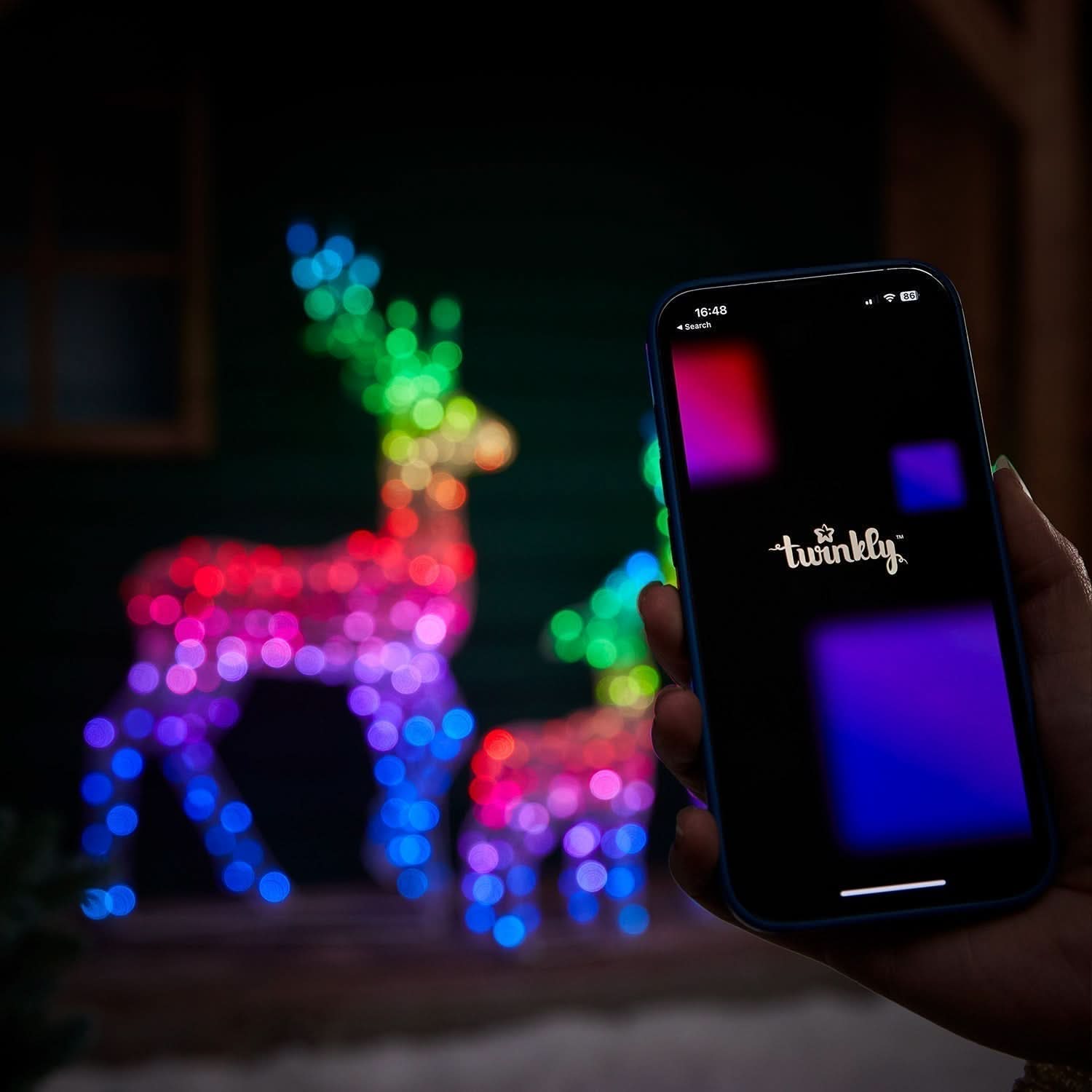 Conjunto de Renas Iluminadas com LED RGB Inteligente e Controle via Wi-Fi - Imagem 18