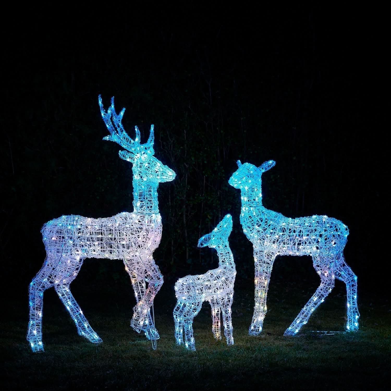 Conjunto de Renas Iluminadas com LED RGB Inteligente e Controle via Wi-Fi - Imagem 15