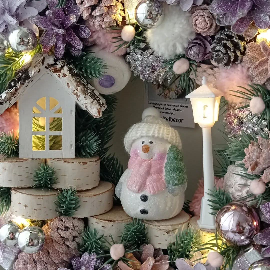 Guirlanda Decoração Natalina Luxo com Led 55CM - Imagem 2