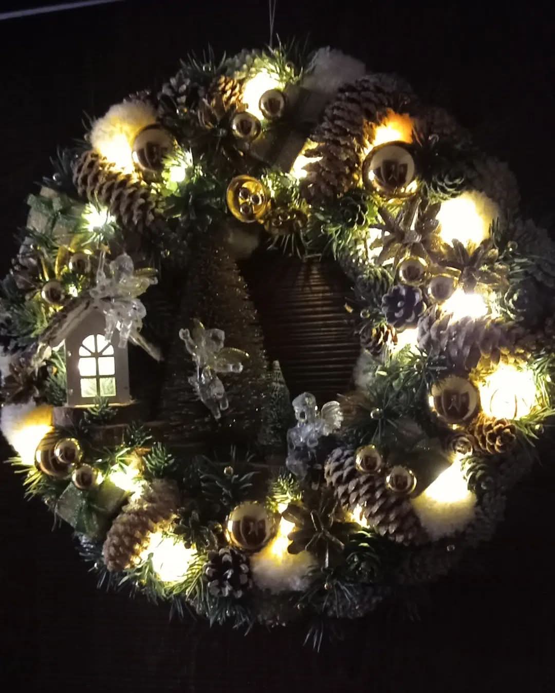 Guirlanda Decoração Natalina Luxo com Led 55CM - Imagem 5
