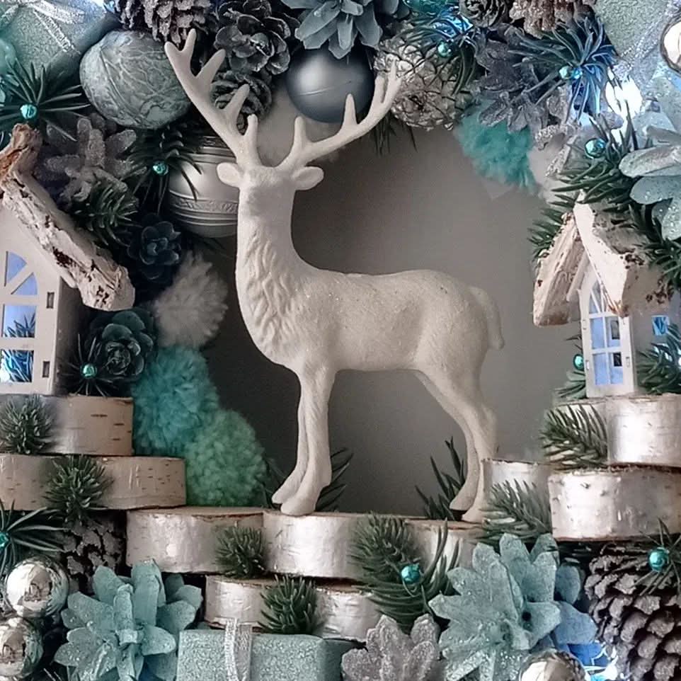 Guirlanda Decoração Natalina Luxo com Led 55CM - Imagem 3
