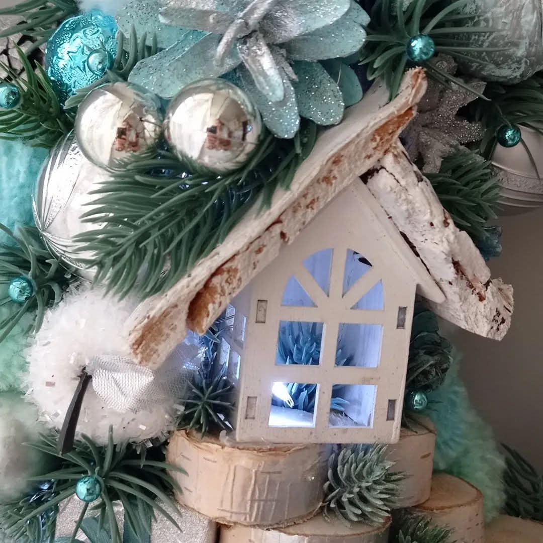 Guirlanda Decoração Natalina Luxo com Led 55CM - Imagem 2