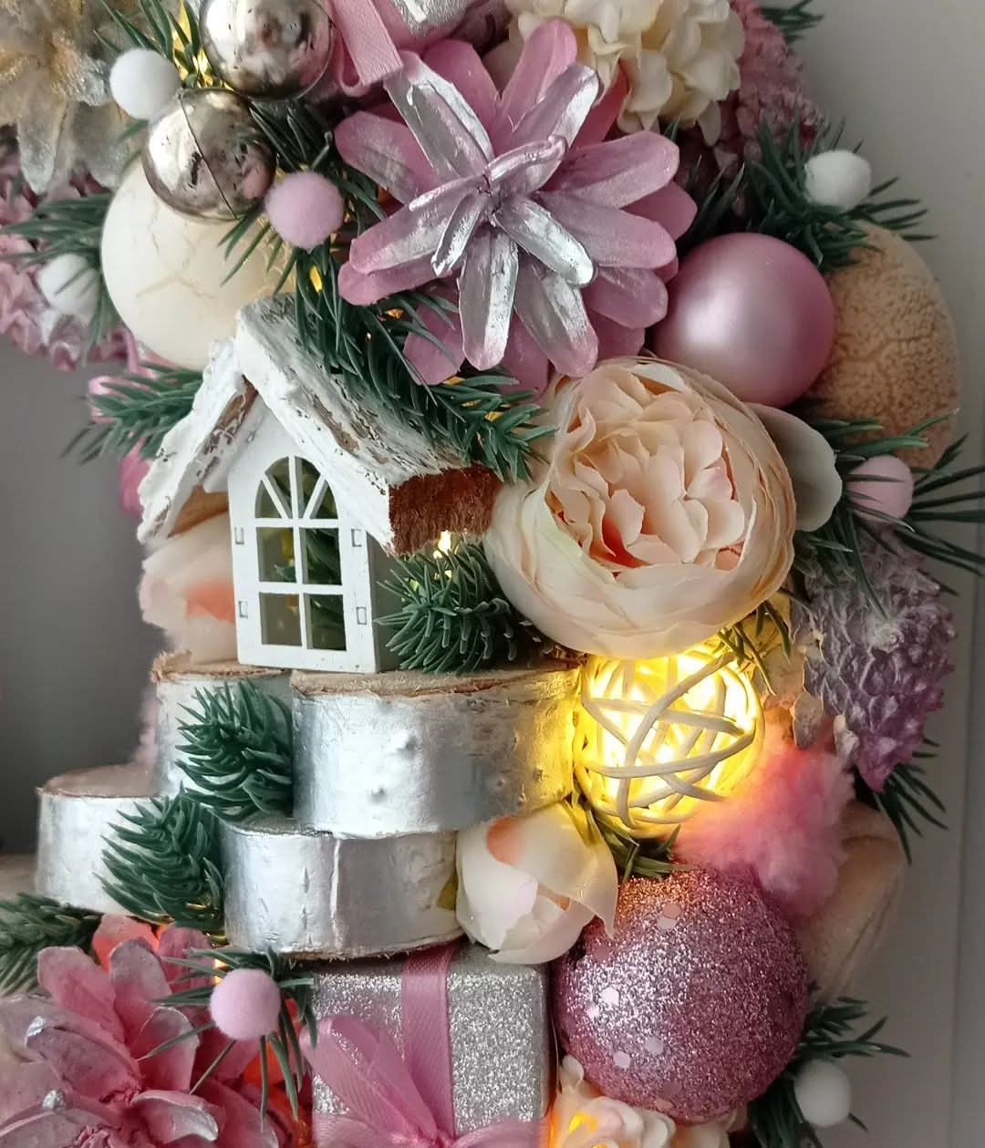 Guirlanda Decoração Natalina Luxo com Led 55CM - Imagem 3