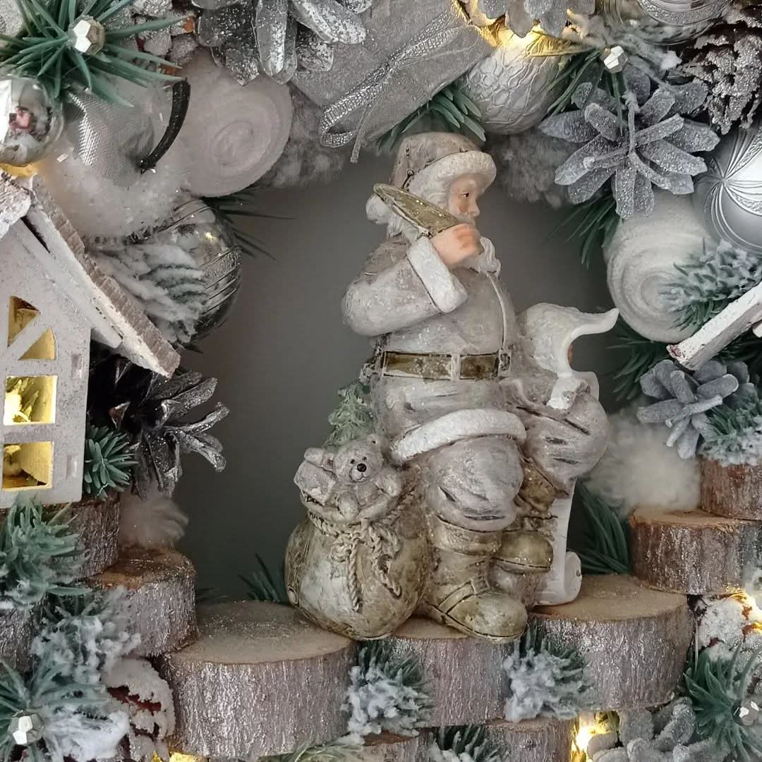 Guirlanda Decoração Natalina Luxo com Led 55CM - Imagem 3