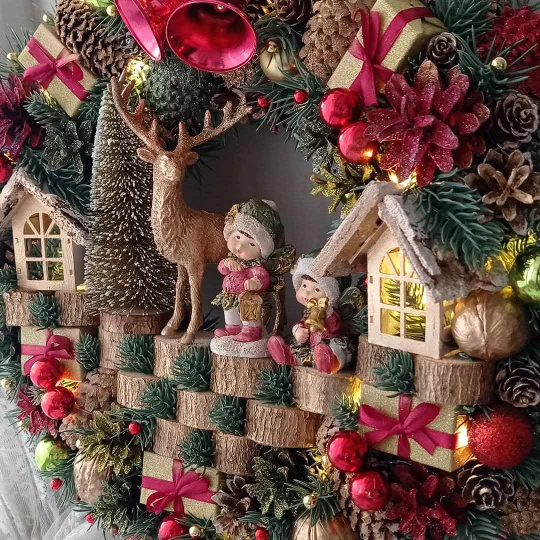 Guirlanda Decoração Natalina Luxo com Led 65CM - Imagem 3