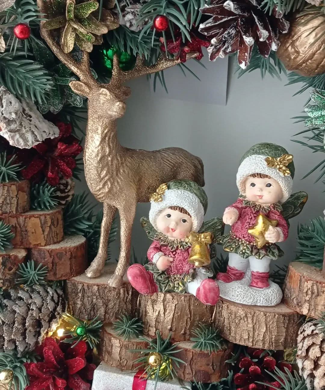 Guirlanda Decoração Natalina Luxo com Led 65CM - Imagem 3