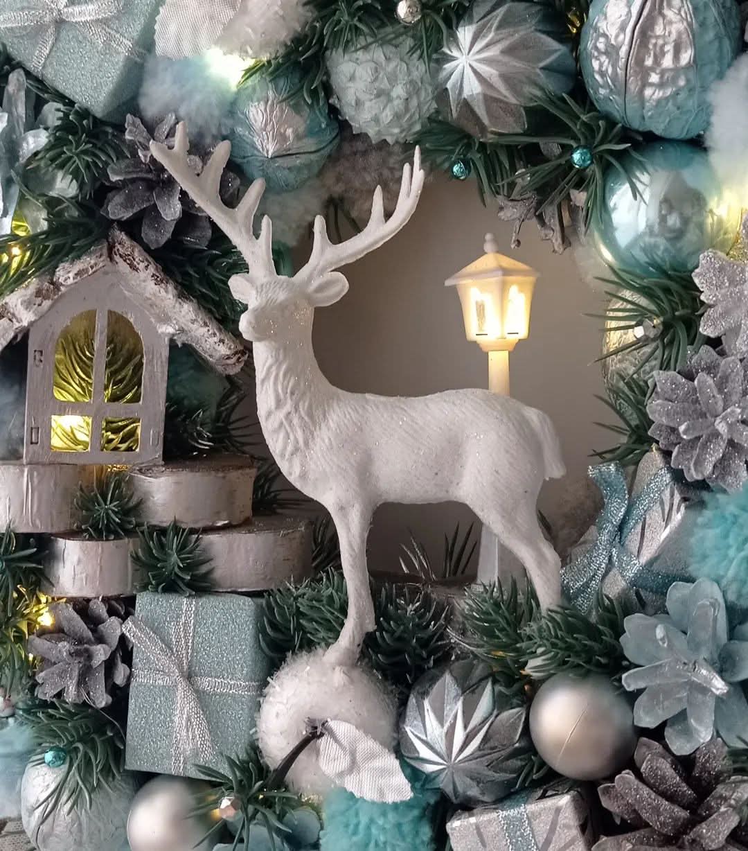 Guirlanda Decoração Natalina Luxo com Led 65CM - Imagem 2