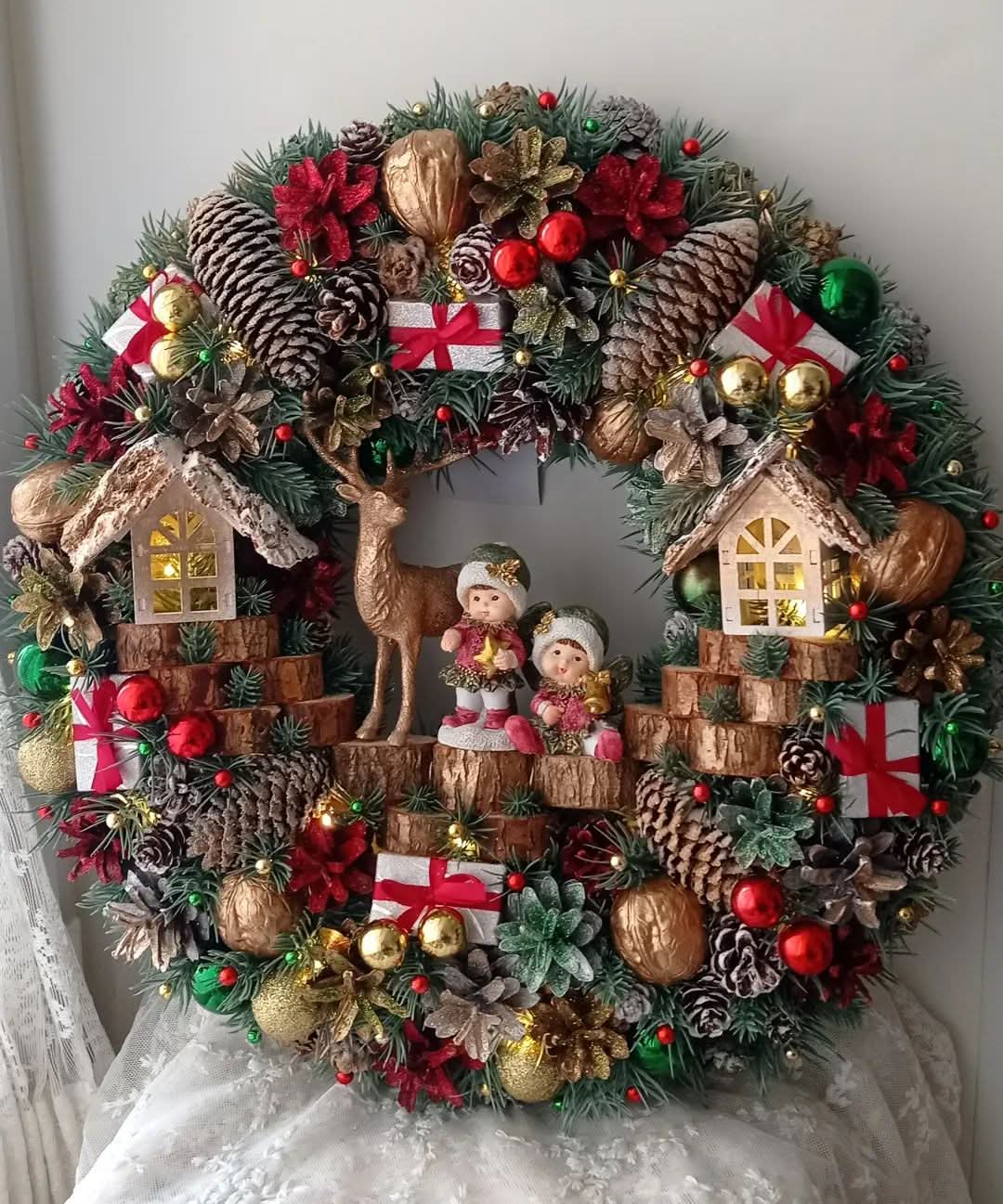 Guirlanda Decoração Natalina Luxo com Led 65CM - Imagem 4