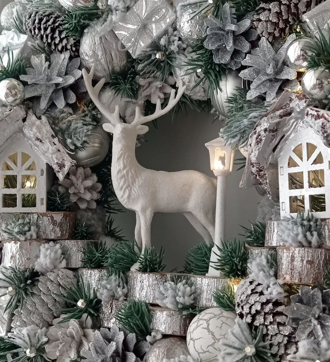 Guirlanda Decoração Natalina Luxo com Led 65CM - Imagem 2