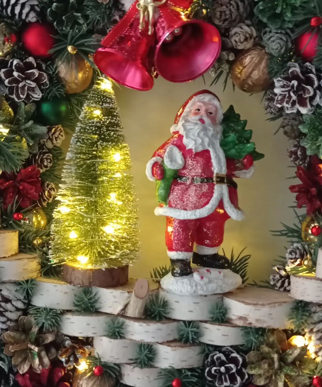Guirlanda Decoração Natalina com led Luxo 65CM - Imagem 2