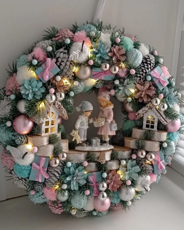 Guirlanda Decoração Natalina Luxo 65CM - Imagem 3