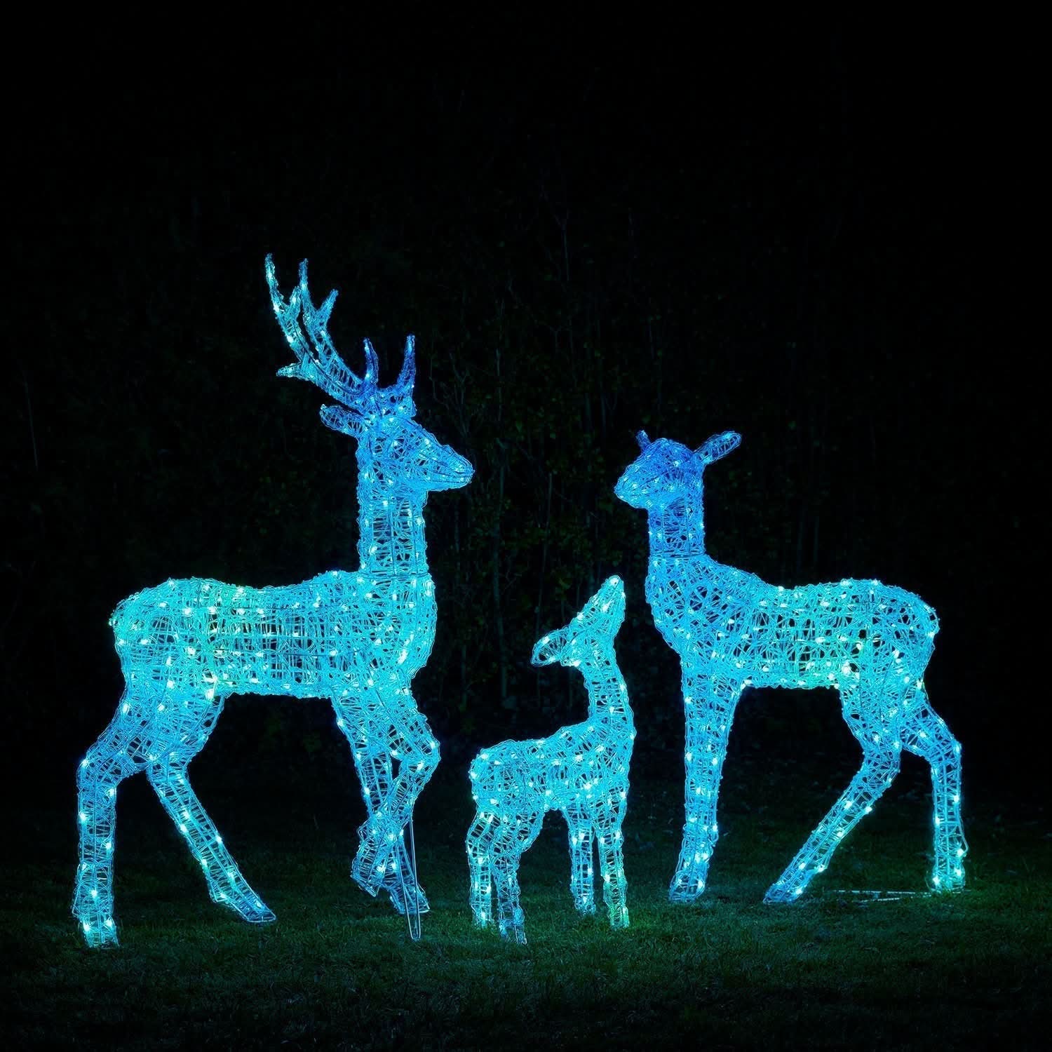 Conjunto de Renas Iluminadas com LED RGB Inteligente e Controle via Wi-Fi - Imagem 14