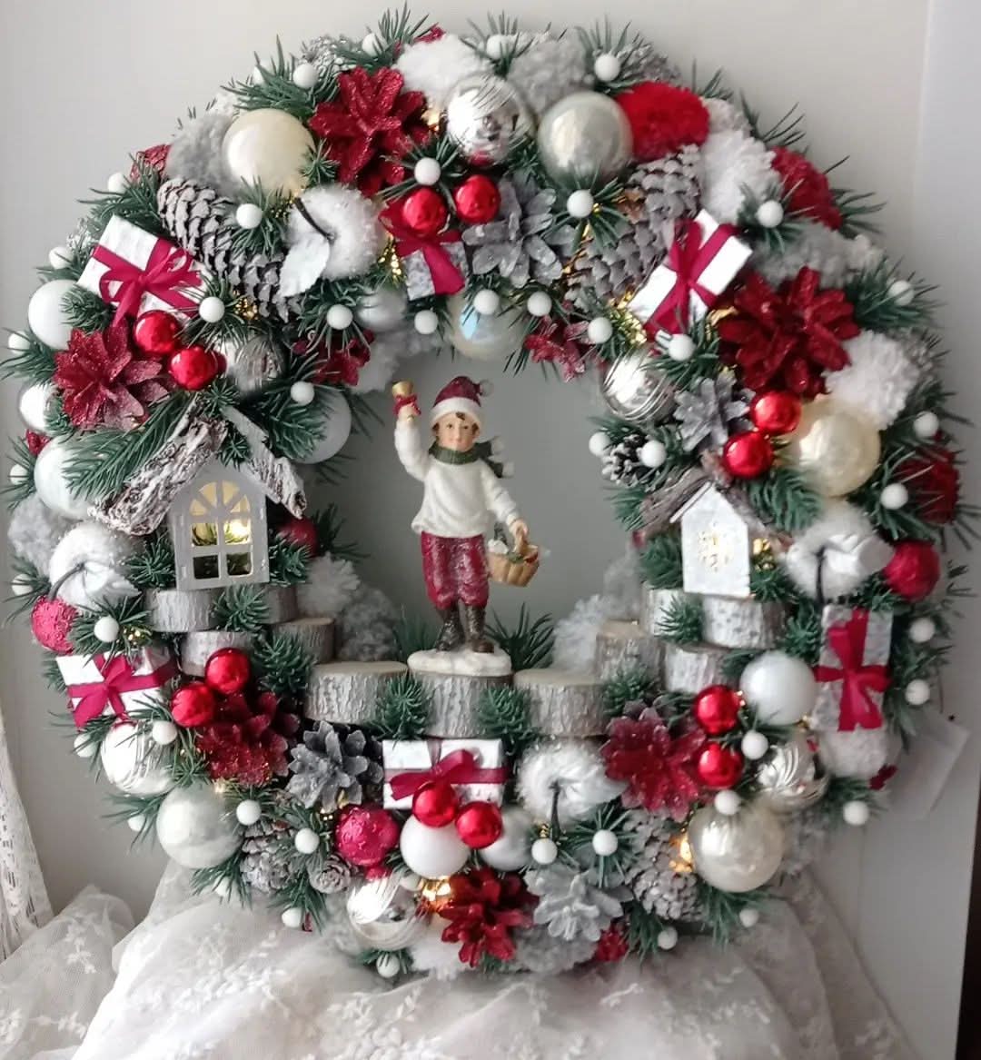 Guirlanda Decoração Natalina Luxo 65CM - Imagem 3