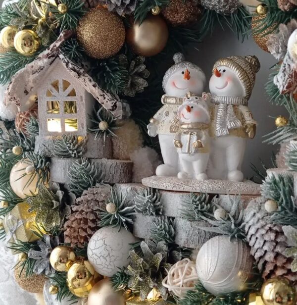 Guirlanda Decoração Natalina Luxo 65CM - Imagem 3