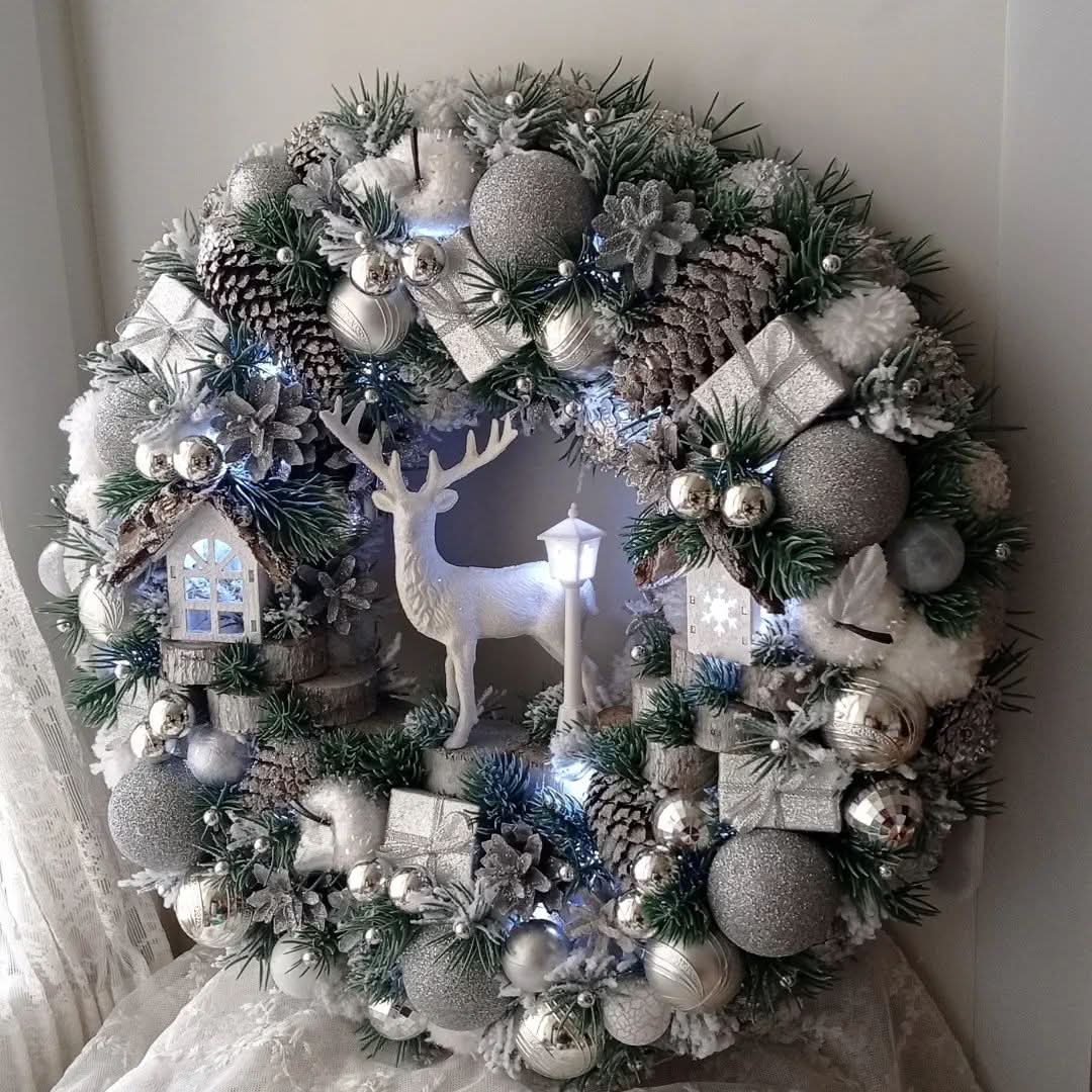 Guirlanda Decoração Natalina Luxo com Led 65CM - Imagem 3