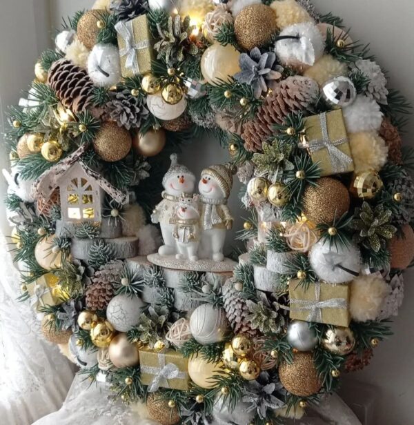 Guirlanda Decoração Natalina Luxo 65CM - Imagem 2