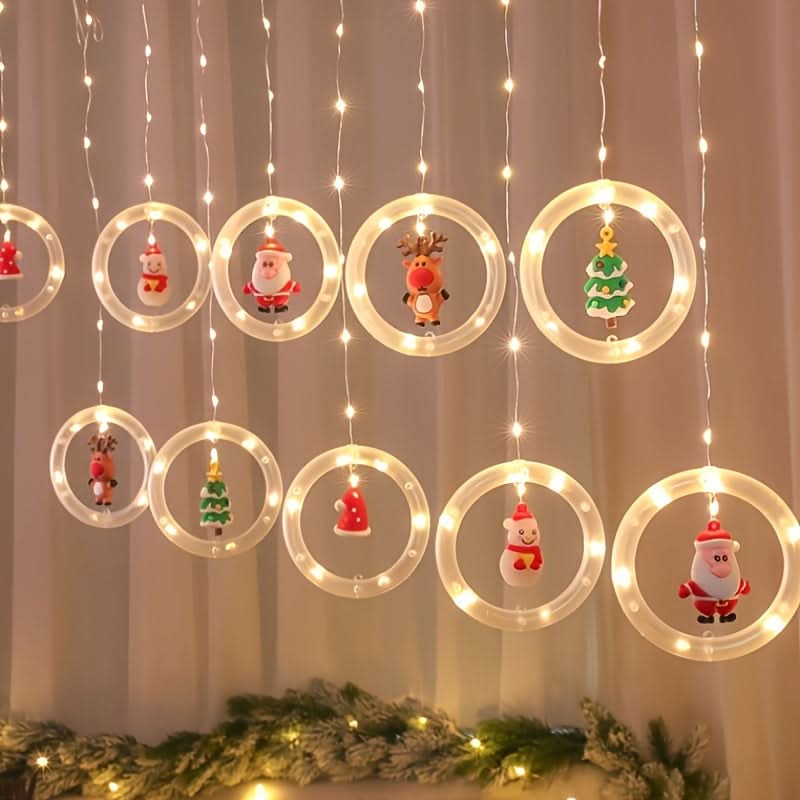 Luz de Natal LED Colorida do Papai Noel para Janela com USB - Imagem 4