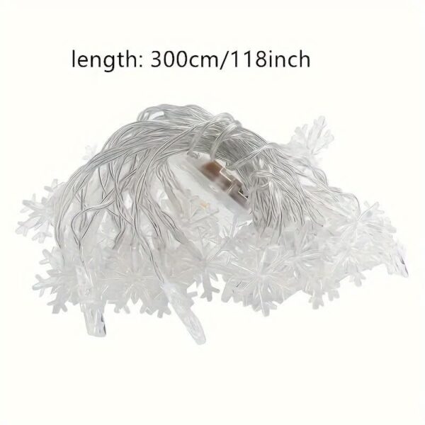 Cortina de Luzes LED Floco de Neve – 3 Metros - Imagem 10