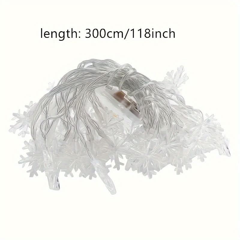 Cortina de Luzes LED Floco de Neve – 3 Metros - Imagem 10