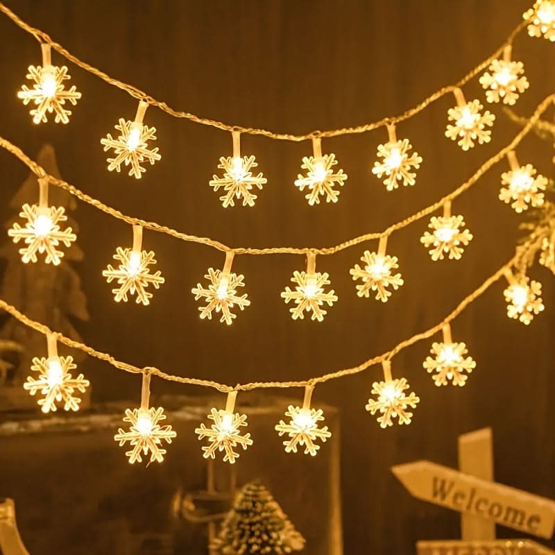 Cortina de Luzes LED Floco de Neve – 3 Metros - Imagem 11