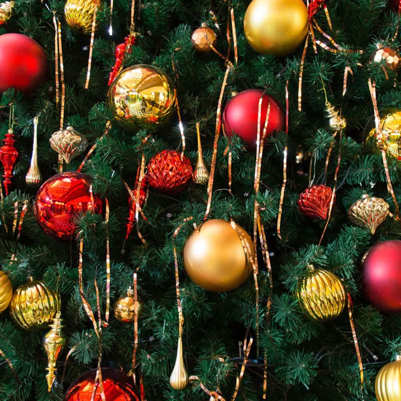 Decoração De Natal / 4cm 36 Peças Bolas Coloridas De Natal Com Glitter - Imagem 2