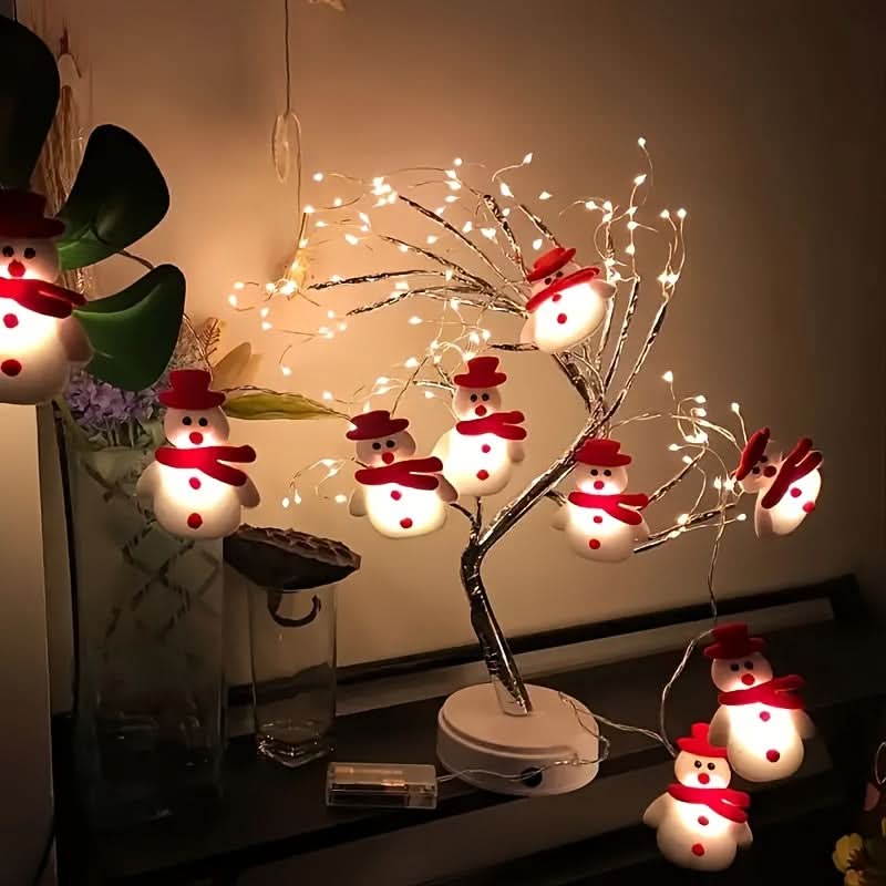 10 Luzes de Corda de Boneco de Neve LED - Imagem 4