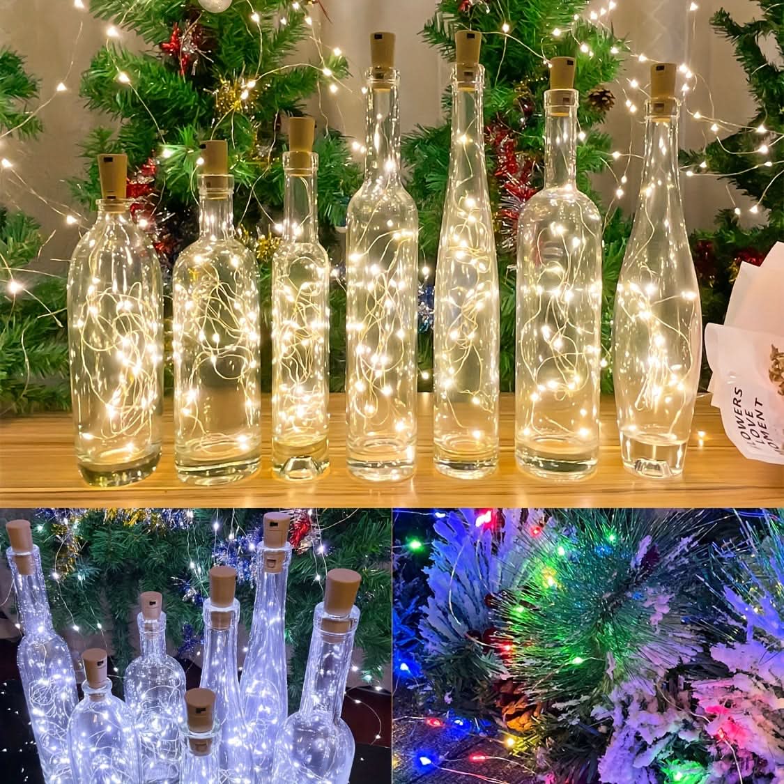 Luzes de garrafa de LED Natalina - Imagem 3