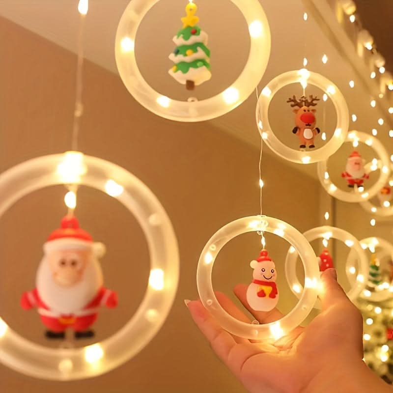 Luz de Natal LED Colorida do Papai Noel para Janela com USB - Imagem 3