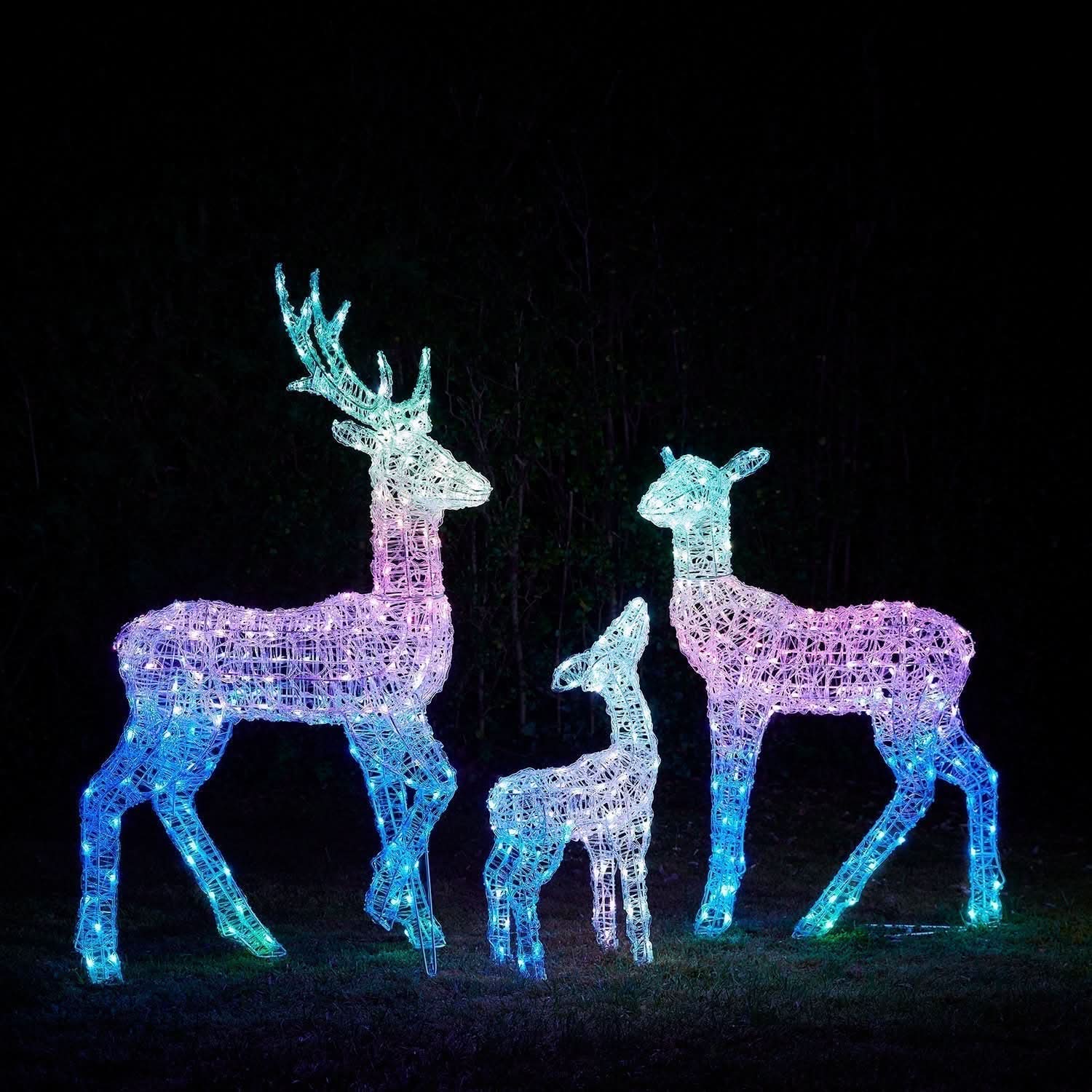 Conjunto de Renas Iluminadas com LED RGB Inteligente e Controle via Wi-Fi - Imagem 16