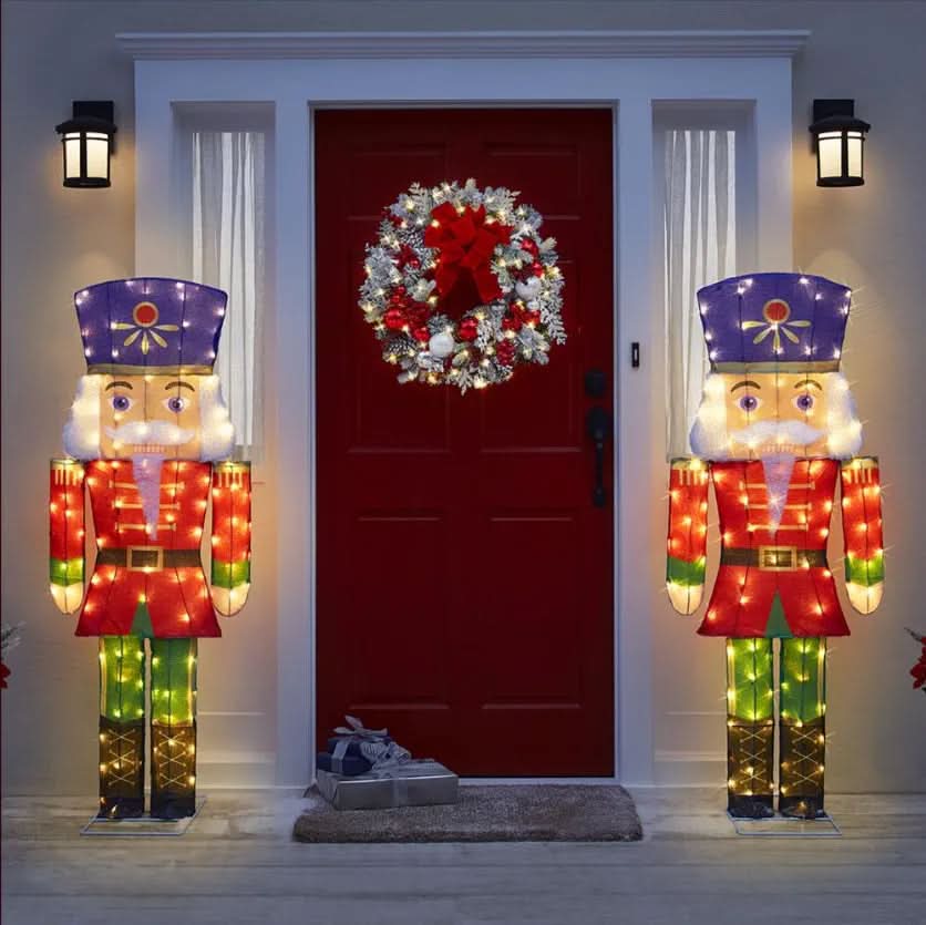 Quebra Nozes Cintilante com LEDs Brancos Frios – 1,52 m - Imagem 3