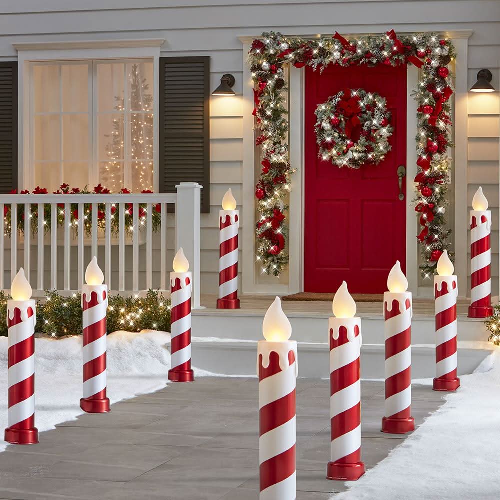 Conjunto de Velas de Bastão de Doces Cintilantes com LEDs – 91 cm - Imagem 2