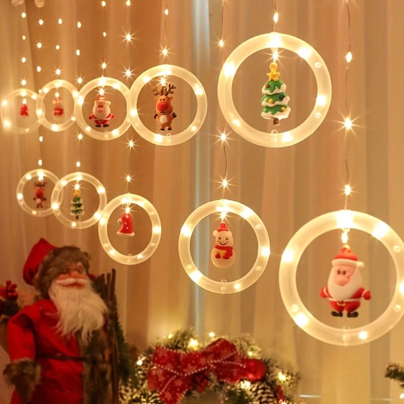 Luz de Natal LED Colorida do Papai Noel para Janela com USB - Imagem 6