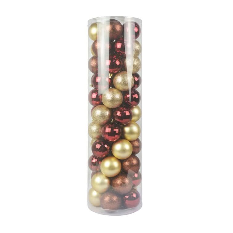 Kit Bolas Natalinas Decoração para Natal 55 Peças - Imagem 3