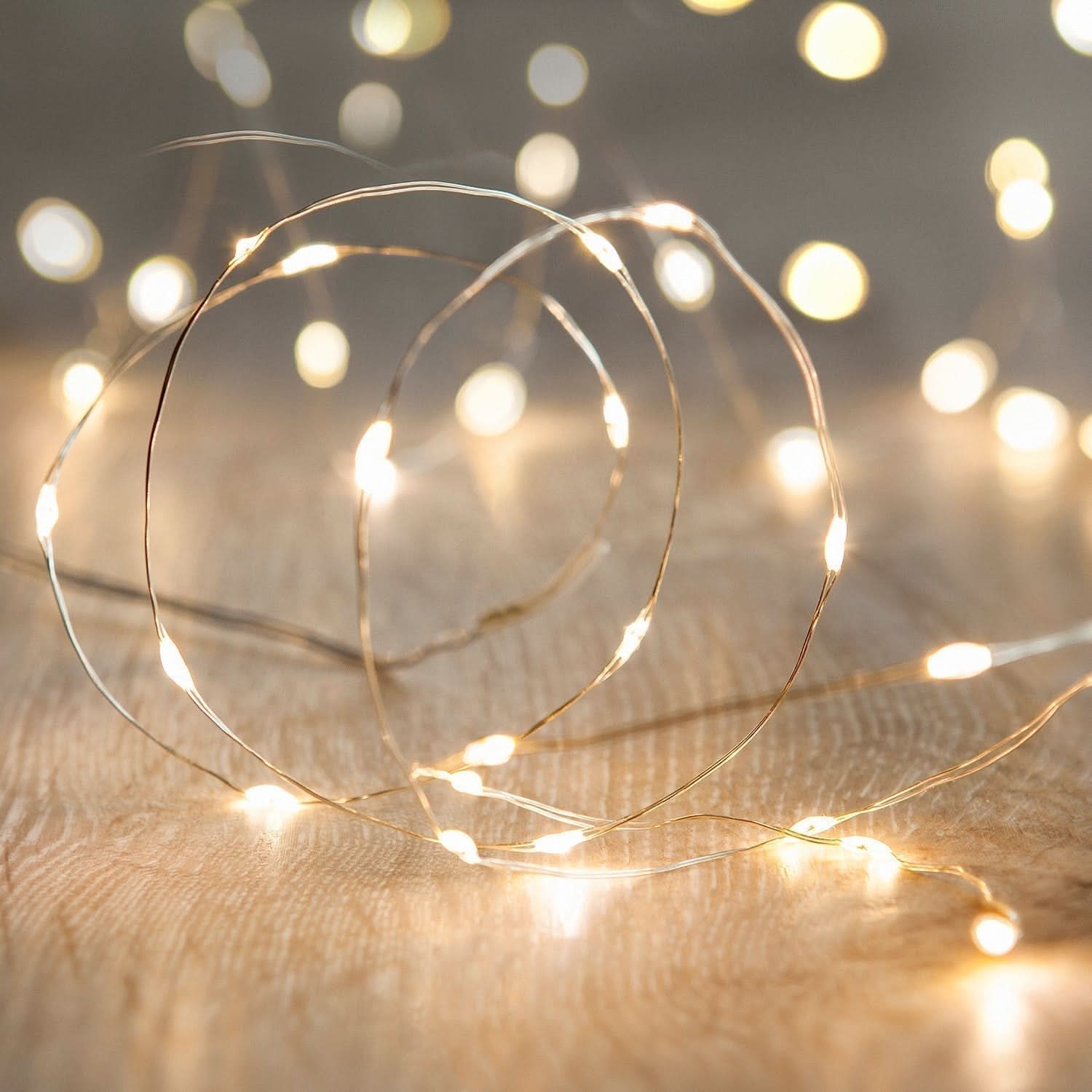 100 Micro Luzes de Fada LED Brancas Quentes - Imagem 3