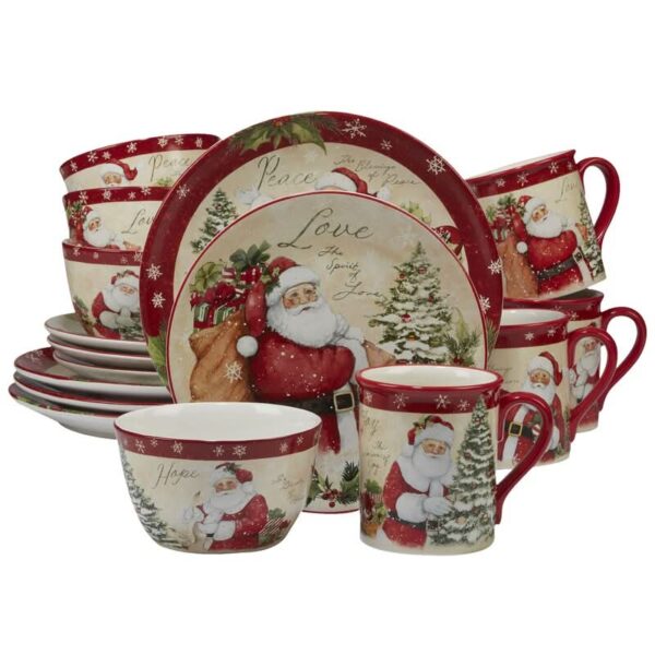 Conjunto de Louça de Natal Holiday Wishes – 16 Peças - Imagem 10