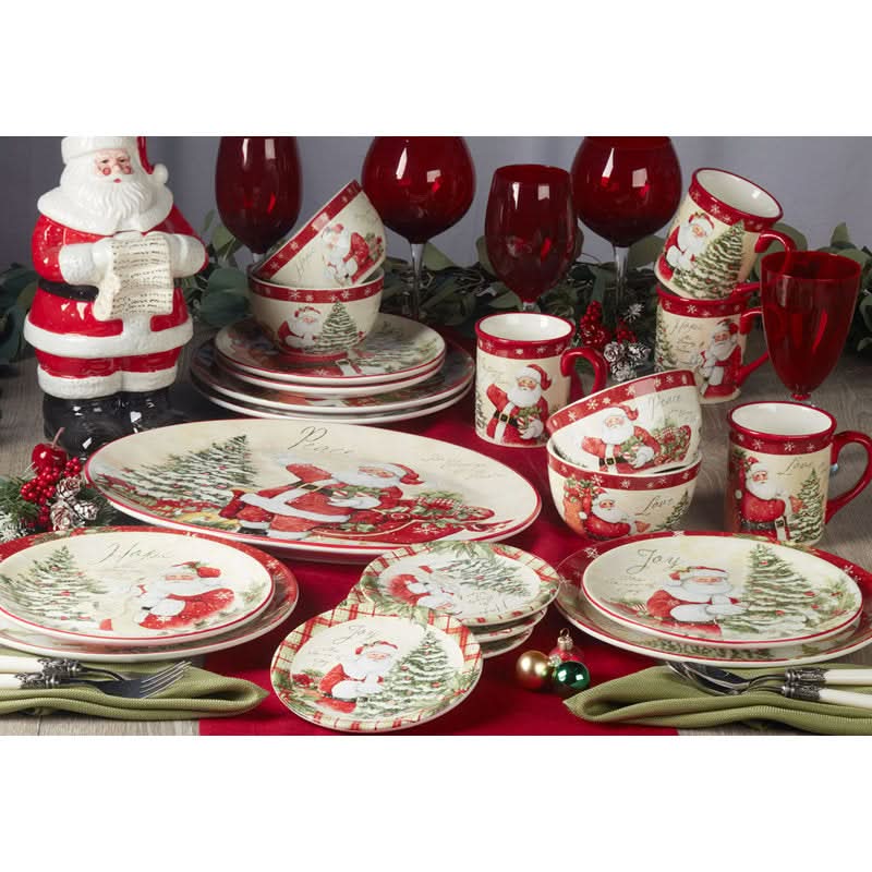 Conjunto de Louça de Natal Holiday Wishes – 16 Peças - Imagem 8