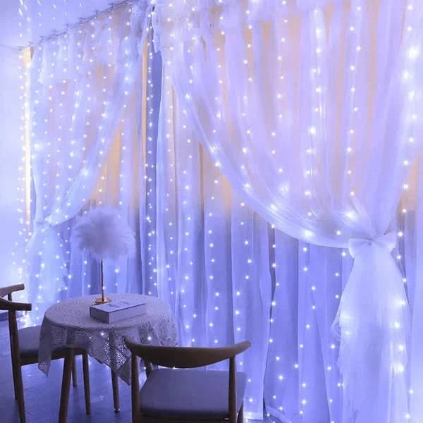 Cortina de Luz de Led com 300 Luzes e 8 Modos para Natal - Imagem 3