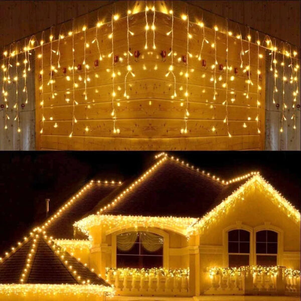 Cortina de Luzes LED Natalinas – Encanto e Magia para sua Casa - Imagem 23