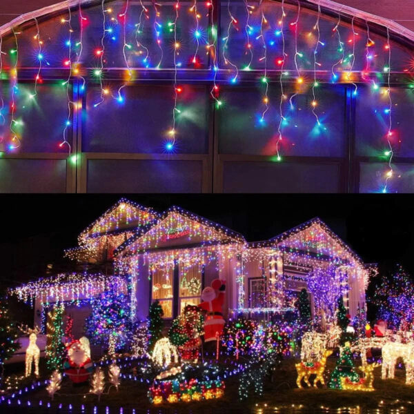 Cortina de Luzes LED Natalinas – Encanto e Magia para sua Casa - Imagem 24
