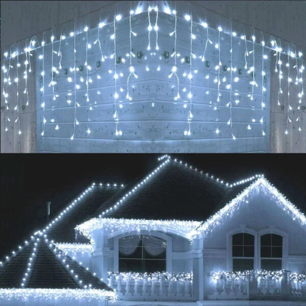 Cortina de Luzes LED Natalinas – Encanto e Magia para sua Casa - Imagem 22